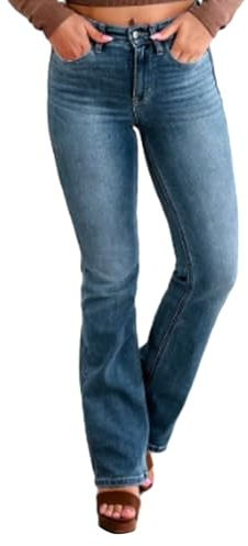 Kobilee Jeanshosen Damen - Schwarze Graue Flared High Waist Jeans Straight Leg Bootcut Latzhose Boyfriend Hellblaue Jeggings Weites Bein Baggy Hosen Fashion Stretch Hüfthose Denim