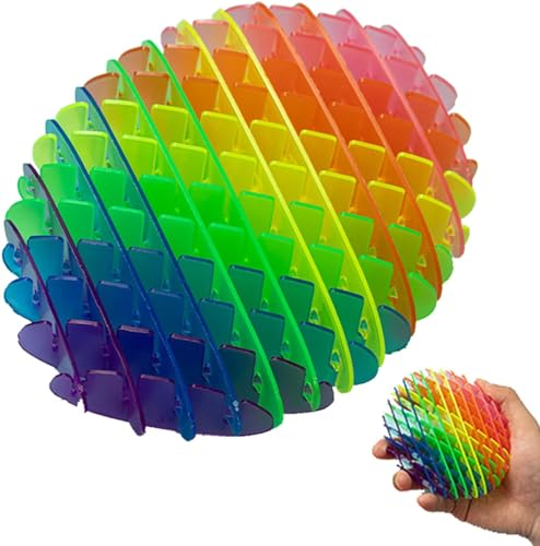 Yefun Fidget Wurm Spielzeug, Lustige Tasche Fidget Spielzeug, Widerstand Fidget Spielzeug Sensorische Stress Angst Relief Spielzeug,Squeeze Fidgets für Kinder Erwachsene(Regenbogen)