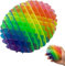 Yefun Fidget Wurm Spielzeug, Lustige Tasche Fidget Spielzeug, Widerstand Fidget Spielzeug Sensorische Stress Angst Relief Spielzeug,Squeeze Fidgets für Kinder Erwachsene(Regenbogen)
