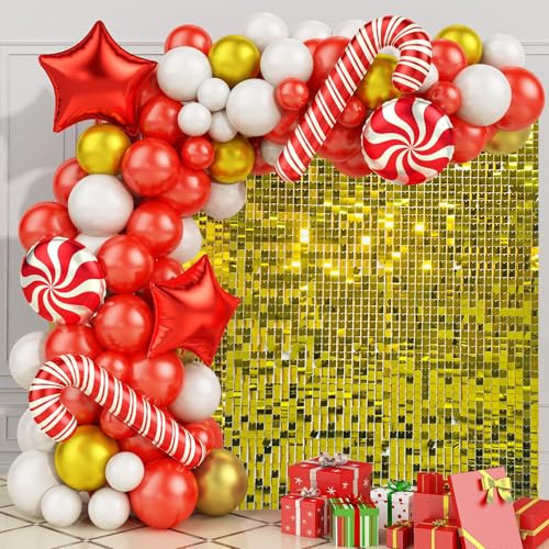 Cherocito 4x6 FT Gold Shimmer Wall Backdrop, 24 Pcs for Party