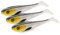 Zite Fishing Inzite Flanker Hecht-Shad 18,5cm - UV-Aktiver Gummiköder für Angeln – Robuster & Effektiver Gummifisch – Fängiger Köder (3X Golden Voltage)