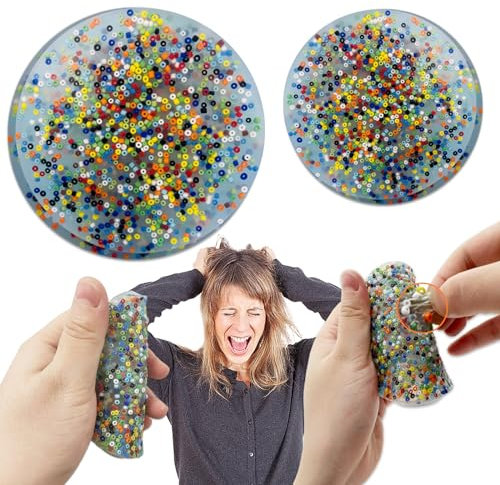 Plstod Picky Pad Fidget Toys, 2PCS Skin Picking Fidget, Picky Party Pad Fidget, Skin Picking Fidget Squeeze Toys, Fidget Toy für Skin Picker, ADHD OCD Fidget Toys für Erwachsene, Kinder