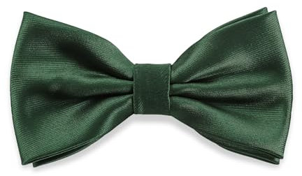Massi Morino Fliege Herren Dunkelgrün vorgebunden und verstellbar - Dunkelgrüne Anzug Herrenfliege | Bow Tie mit großer Farbauswahl