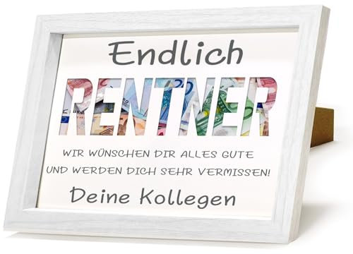 Geldgeschenk Rente, Pension Abschiedsgeschenk Kollegen, Geldgeschenk Ruhestand Abschied Kollege Berufsleben, Renteneintritt Geschenk für Mann Frau, Geldgeschenk für werdende Rentner Arbeitskollege