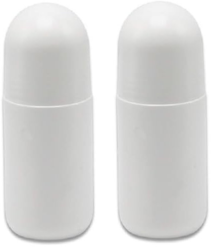 Rouler 2pcs 50ml Bouteilles de Roller-Ball Vides Rechargeables - Récipient à Billes en Plastique à l'Épreuve des Fuites pour le Bricolage Portable