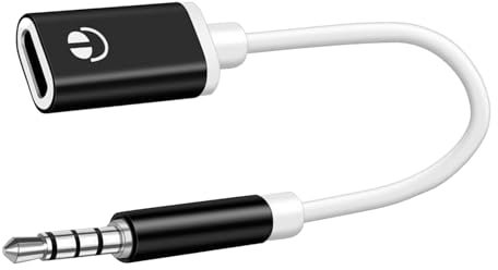 Ylnailky Cavo audio da 3,5 mm maschio a tipo C femmina, cavo stereo per auto da tipo C a 3,5 mm per cuffie - Cavo adattatore a testa tonda,Adattatore per auricolare convertitore di tipo C,