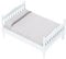 KOMBIUDA Holzstoff Mini Schlafzimmer Bett Zubehör für Jungen und Mädchen Spielhaus 1:12 Puppenhaus Bausatz