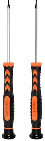 Lot de 2 tournevis Torx T6 - Petit tournevis Torx pour ordinateur portable, disque dur, SSD - Outils de réparation