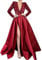 Mutter Geschenk Elegante Kleider Damen Für Hochzeit 2025 New Feminine One Shoulder Langarm Perlen V-Ausschnitt Große Swing Pailletten Split Langes Kleid Abendkleid Hochzeitkleid