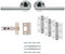 Carlisle Brass Faro Ulitmate Door Pack - Includes Pair of Handles, 3 Hinges and a 3 Latch in Polished Chrome