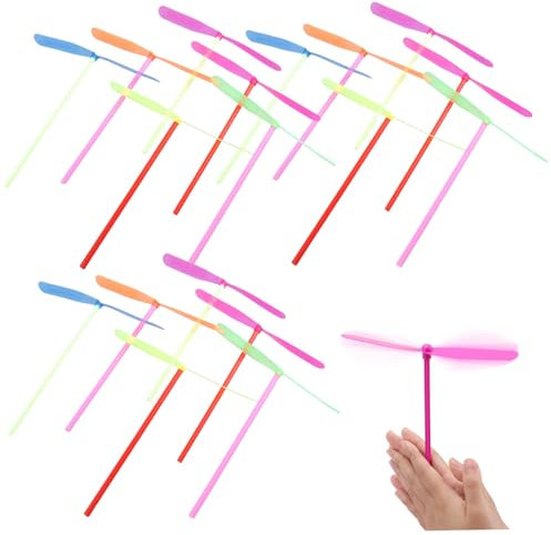 Ssguopte Flying Helicopter Toy Hand Spinner Plastik Plastik Fliegender Dragonfly Spielzeug Libelle Propeller Spielzeug für Outdoor K