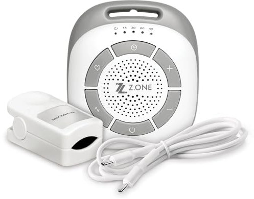 Z.ONE White Noise Machine for Babies – 20 Soothing Sounds incl. Heartbeat, Nature & Fan – Sleep Timer, USB-C Rechargeable, Long Battery Life, Portable Sound Machine for Newborns & Adults