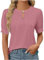 Camicia Donna Rossa in Saldo Camicetta Donna Primavera Fucsia Camicia Rossa Taglie Forti Maglie Nere Cotone T Shirts Bianca Maglietta Fiori T Shirts Corta Manica Colorate Verde Lime Bimba Gialla