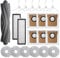 21 Kit D'accessoires pour Dreame L10s Ultra/Xiaomi X20+ Robot Aspirateur : 1 Brosse Principale, 6 Brosses Latérales, 2 HEPA Filtres, 6 Serpillères et 6 Sacs à Poussière