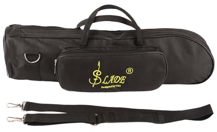 ZAWELIYO Étui du Sac de Trompette pour BB Accessoires D'instruments en Laiton de Trompette en Nylon Léger avec un Intérieur Doux à Double Fermeture éclair pour le Transport Confortable