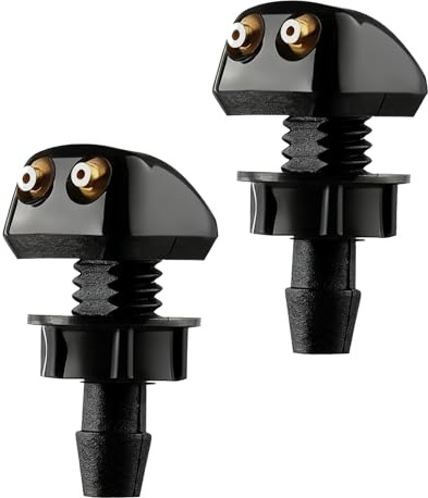 Jetstream 2 Pièces Gicleur Lave Glace, Buse de Lave-Glace Avant Universelle, Lave Glace Voiture, Convient Aux Pièces Automobiles avec Interface de 8mm