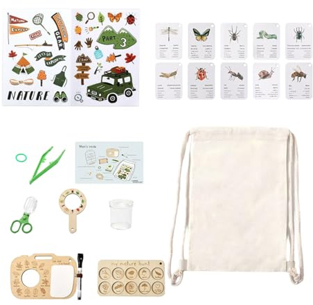 Juego de explorador de la naturaleza para niños | Juego de observación de plantas | Juego de explorador al aire libre, para adolescentes, estudiantes, escuela, cumpleaños, camping, jardín al aire