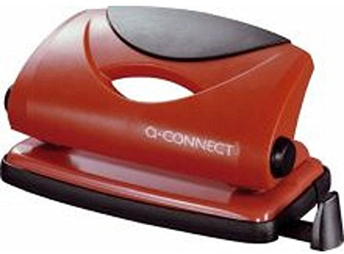 Q-Connect KF02154 Locher mini und Motivlocher Leichter Locher-10 Blatt, rot