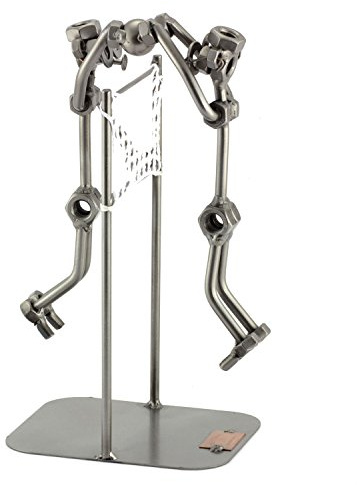 Steelman24 Schraubenmännchen Volleyball 2 Personen | Made in Germany,Handarbeit,Geschenkidee,Stahlfigur,Metallfigur,Metallmännchen