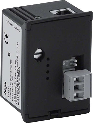 Hager SM214 Ethernet Modul + rs485 jbus/mobus für SM103e