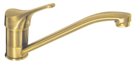 Edouard Rousseau Mitigeur Évier EDINBURGH - Bec Mobile - Aérateur Économie d’Eau - Butée Éco-Stop (Vieux Bronze)