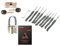 Lock Picking Übungsschloss Hautüre und Bügelschloss + Lockpicking Anleitung/Handbuch mit Lockpicking Set