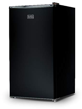 BLACK+DECKER 4.3 Cu. Ft. Compact Refrigerator, Energy Star, BCRK43B, Black