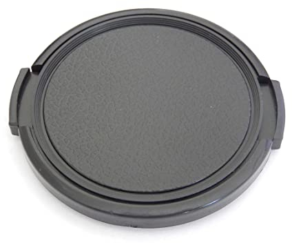 vhbw Objektivdeckel 58 mm kompatibel mit Canon EF 75-300 mm 4-5.6 III USM, EF 85 mm 1.8 USM Kamera - Kunststoff Schwarz, mit Seitengriff