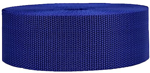 Strapworks Sangle en polypropylène Lourd – Sangle en polyéthylène Robuste pour réparation d'équipement de Bricolage en extérieur, 5,1 cm x 45,2 m – Bleu Marine