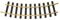 LGB – gebogenes Gleis R1-600 mm – 30° - L11000, gebogenes Gleiselement, Gleiserweiterung für Gartenbahn, Gleismaterial, Zubehör, Spur G, Maßstab 1:22,5