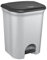 keeeper Cubo de Basura con 2 Compartimentos, 2x 11 l, Torge, Plateado (Light Silver)