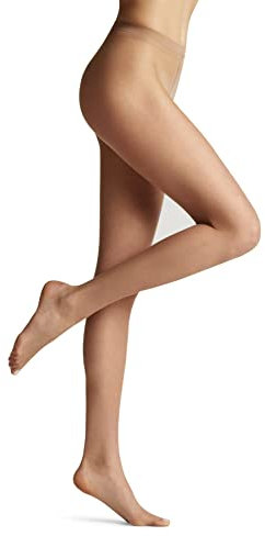 FALKE Shelina 12 DEN W Ti ultra-transparents unis 1 paire, Collants Femme, Effet peau Brasil 4679, M-L