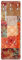Bilderwelten Garderobe Vintage - Schriftmuster - Rot, Größe HxB:105cm x 34cm