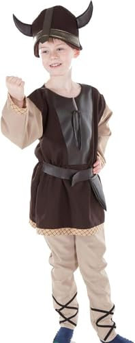 PRETEND TO BEE Norse Viking Man/Boy Dress Up Costume for Kids, 9-11 Years