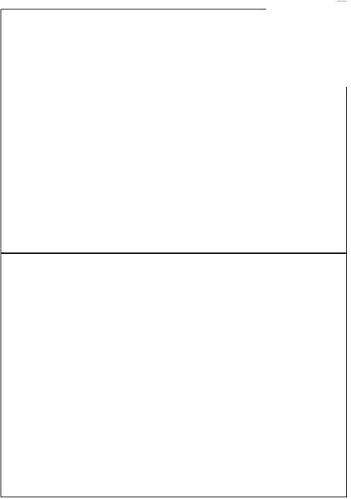100 Etiketten / 50 Blatt DIN A4 / Größe: 210x148,2