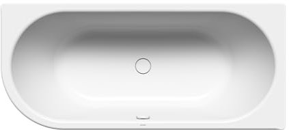 Kaldewei Badewanne Centro Duo 1 Links Modell 129 170 x 75 x 46 cm, alpinweiß mit Perl-Effekt