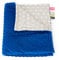 1buy3 Minky Babydecke gefüttert |Plüschdecke |Krabbeldecke |Kuscheldecke 100 x 160 cm (Royalblau + Sterne auf grau)