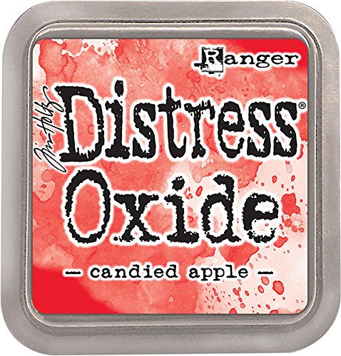 Ranger Tim Holtz Distress Oxide Pad-Candied Apple, Synthetic Material, Red, 7.5 x 7.5 x 1.9 cm