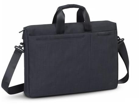 Rivacase Notebooktasche 17,3 Zoll – Modische Laptoptasche mit viel Platz für Zubehör, kompakte Umhängetasche für Damen und Herren Aktentasche Schultertasche