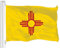 G128 Staat New mexiko-Flagge, 3x5 füße, 150d druckqualität Polyester, innen/außen, leuchtende Farbe, Messing tüllen, haltbarer als 75d Polyester