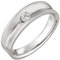Jobo Damen Ring 950 Platin matt 1 Diamant Brillant 0,13ct. Platinring Größe 60