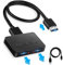 HDMI Splitter 1 in 2 Out, HDMI Splitter 4K HDMI 3D Splitter for Dual Monitors, 2 Port HDMI Splitter with 1.2M HDMI Cable for PS4 Xbox Sky Box Fire Stick HDTV Projector(Mirror Only, Not Extend)