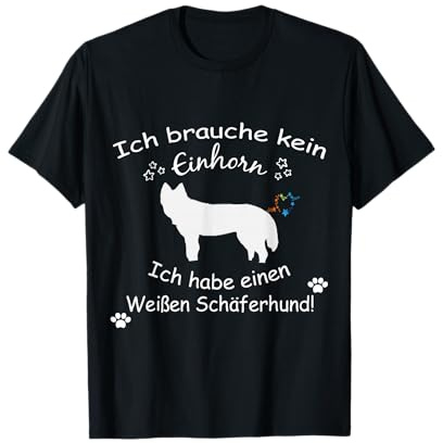 Weißer Schäferhund Tshirt - Weißer Schäferhund Hund Shirt T-Shirt