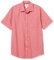 Amazon Essentials Camicia in Popeline a Maniche Corte Regular Fit Uomo, Rosa Corallo Bianco Pois, XXL