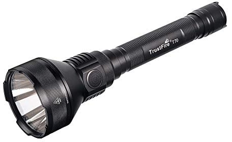 TrustFire Linterna T70 de 2300 lúmenes con CREE XHP-35 HI LED y alcance de 1000 m (solo linterna)