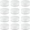 Amersumer 20Pack Round Clear Frosted Plastic Bead Storage Containers Box Case with Screw Top Lids,Cylinder Stackable Bead Containers for Make Up,Eye,Pills,Gems,Beads,Jewelry,Small Items,2.6x1 Inches