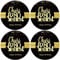 Sumerk 48 PCS Cheers to 80 Years Birthday Stickers - Large Bottle Stickers, 80th Birthday Seals, 2 INCHES Round Party Favors