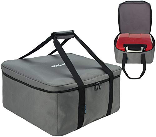 KISLANE Tragetasche für Cuisinart CGG-180T Grill, tragbare Grilltasche für Outdoor-Gourmet-Grill, Tischgrill-Aufbewahrungstasche für Cuisinart CGG-180T (Grau)