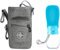 Uranbee Gourde pour Chien, Bouteille d'eau pour Chien Portable 280ML, Bouteille Eau Chien avec Sac de Rangement Multifonction, Distributeur d'eau Gourde pour Chien Chat Animaux Voyage (Vert)