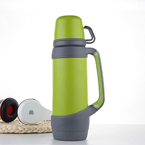 Gourde Sport, Bouteille d'eau de Haute Qualité, Reutilisable, Bouteille de Sport,pour Enfant & Adulte, Convient pour Le Sport, la Camping -vert_1200ml